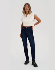 RACHEL HIGH RISE SKINNY JEANS / 30 DARK INDIE