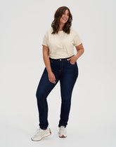 RACHEL CLASSIC RISE SKINNY JEANS / 34 DARK INDIE