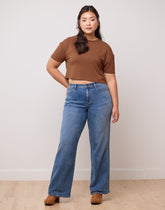 LILY WIDE LEG JEANS / FADED BLUE