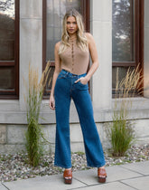 LILY WIDE LEG JEANS / HERITAGE BLUE