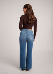 LILY WIDE LEG JEANS / JERSEY