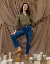 CHLOE STRAIGHT JEANS / AZALEA
