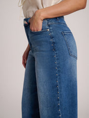 LILY WIDE LEG JEANS / BLUE DIDDLEY