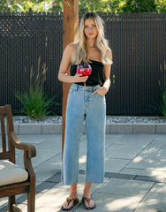 LILY WIDE JEANS / CRISP WIND