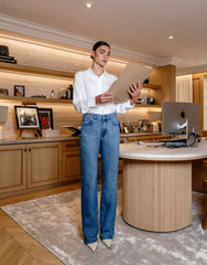 CHLOE STRAIGHT JEANS / AQUILA