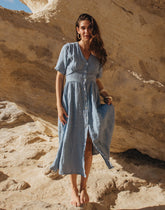 LONG LINEN DRESS / BIANCA