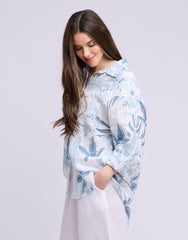 LINEN LONG SLEEVE SHIRT / ELENA