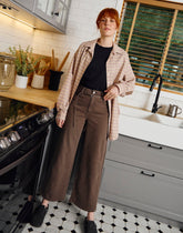 LILY WIDE LEG JEANS / CHALET