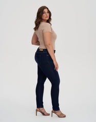 RACHEL MID RISE SKINNY JEANS / 30 DARK INDIE