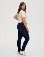RACHEL CLASSIC RISE SKINNY JEANS / 34 DARK INDIE