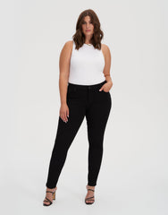 RACHEL SKINNY JEANS / 30 BLACK