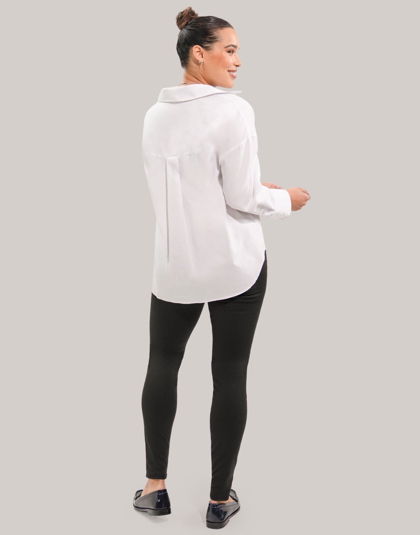 RACHEL SKINNY JEANS / BLACK LEATHERETTE