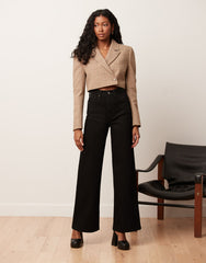 LILY WIDE LEG JEANS / BLACK