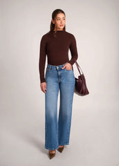 LILY WIDE LEG JEANS / JERSEY