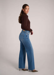 LILY WIDE LEG JEANS / JERSEY