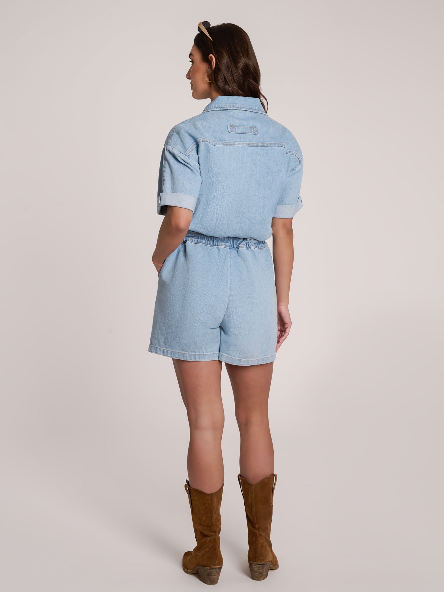 SHORT ROMPER / DAYTIME BLUE