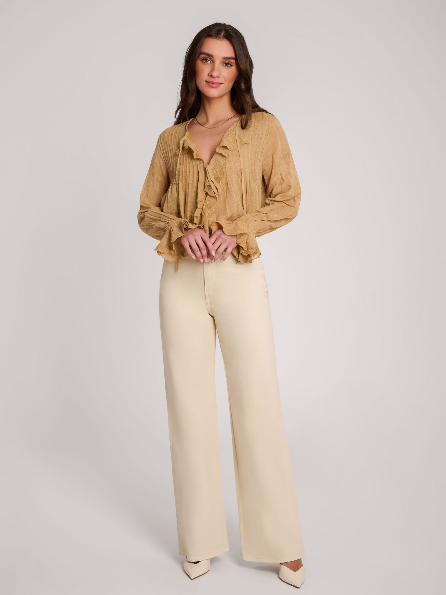 LILY WIDE LEG JEANS / BRAIDED BASKET