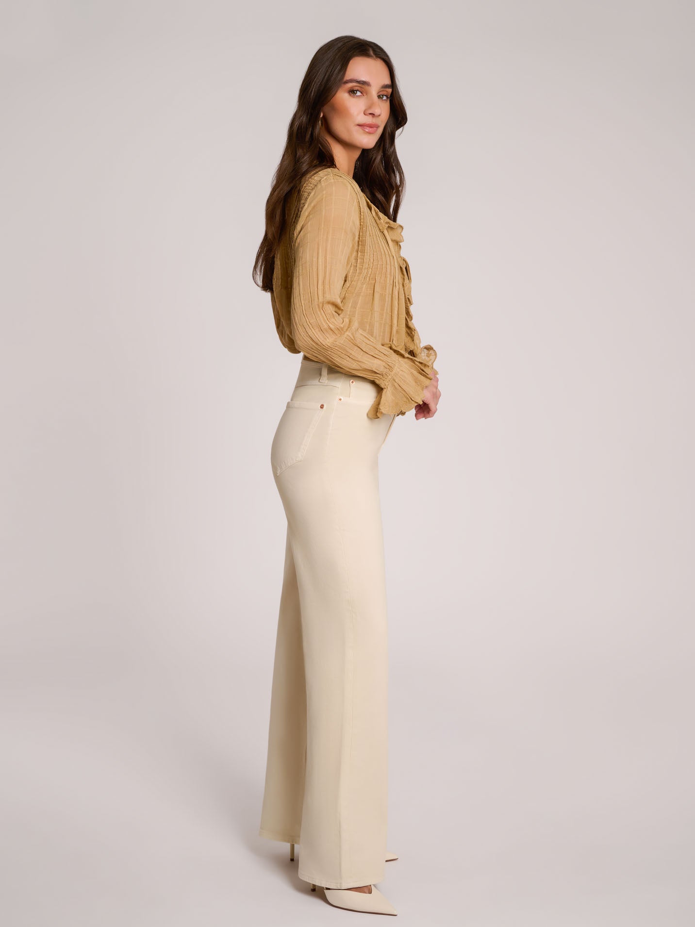 LILY WIDE LEG JEANS / BRAIDED BASKET