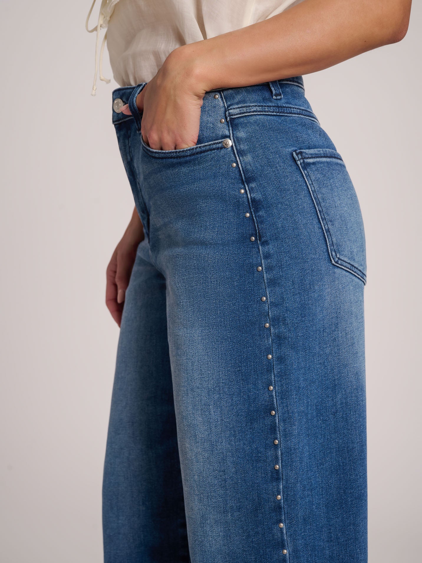 LILY WIDE LEG JEANS / BLUE DIDDLEY