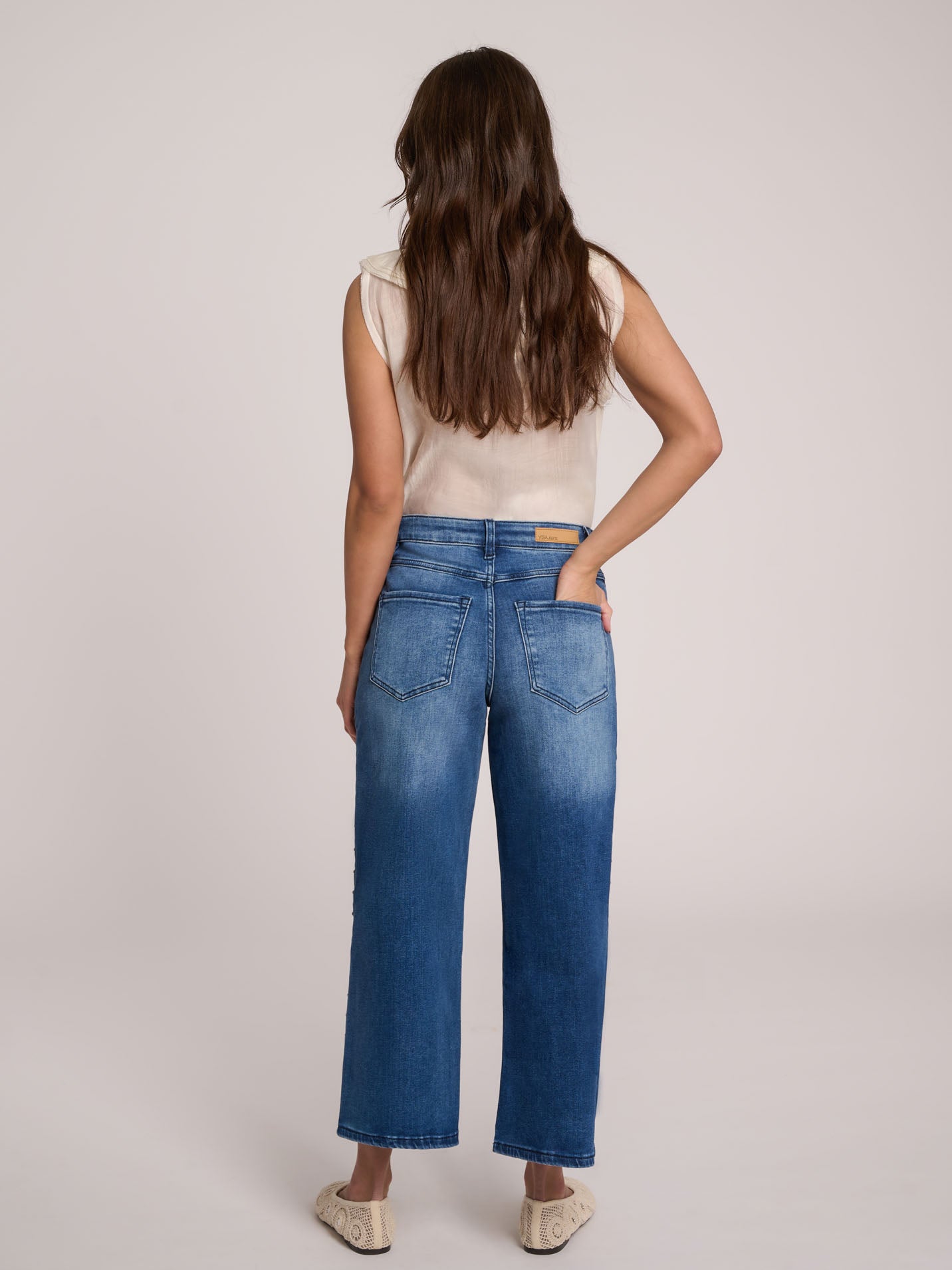 LILY WIDE LEG JEANS / BLUE DIDDLEY