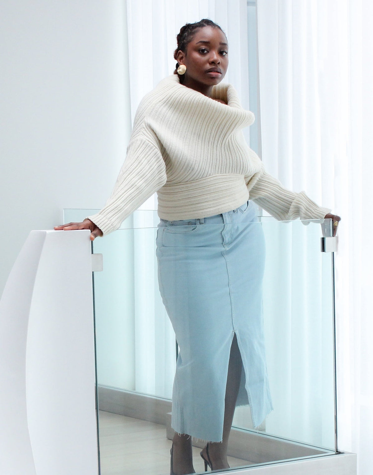 SKIRT / BLUE VINCA