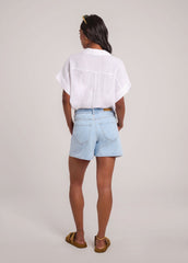 REMI OVERSIZED LINEN SHIRT / WHITE