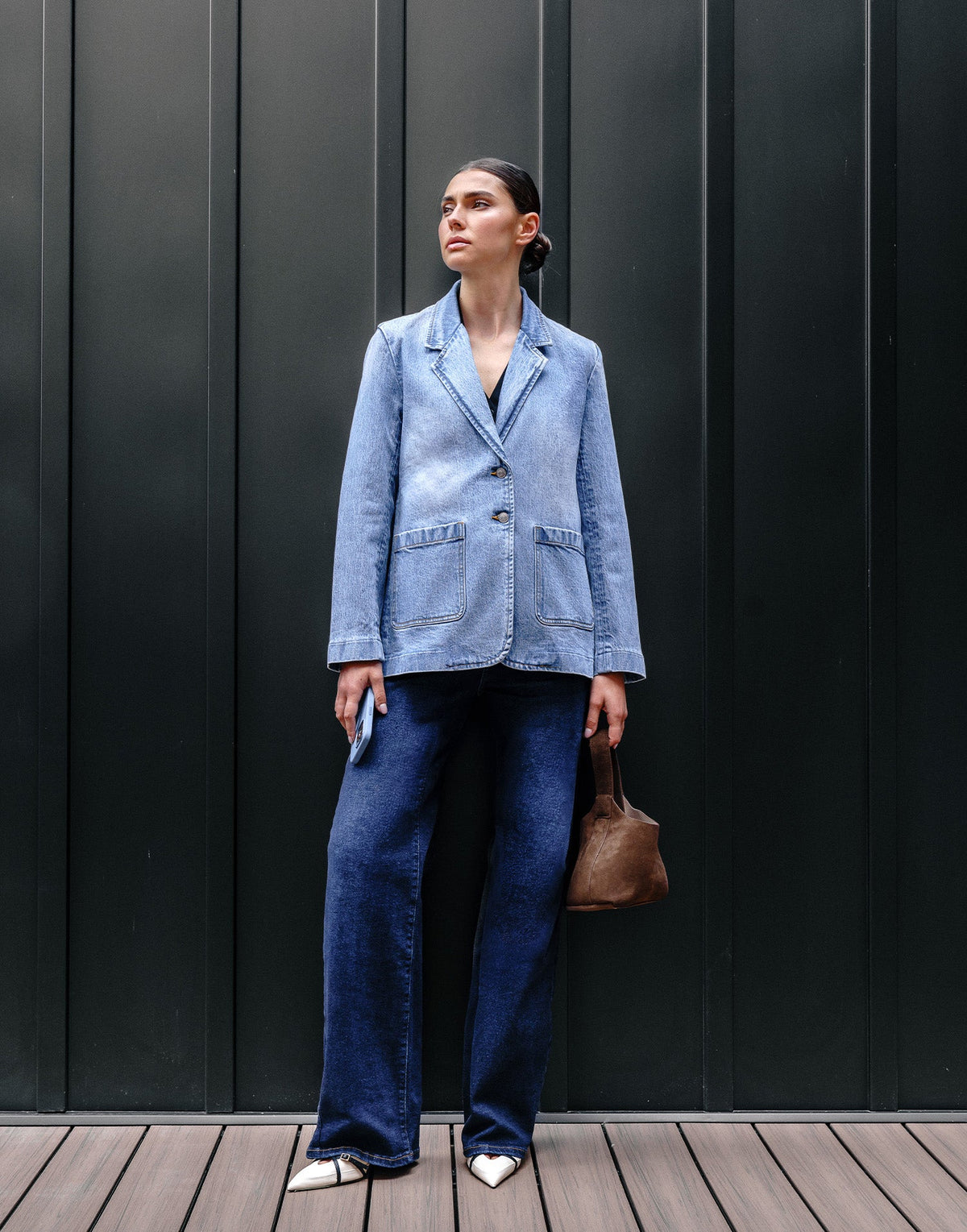 BOYFRIEND DENIM BLAZER / SIRIUS