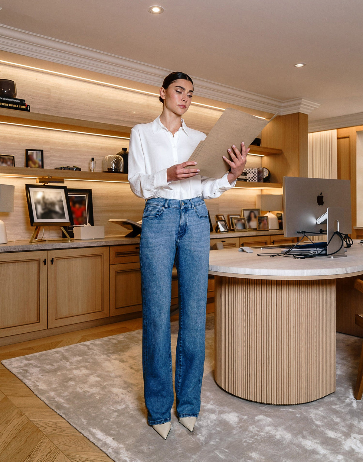 CHLOE STRAIGHT JEANS / AQUILA