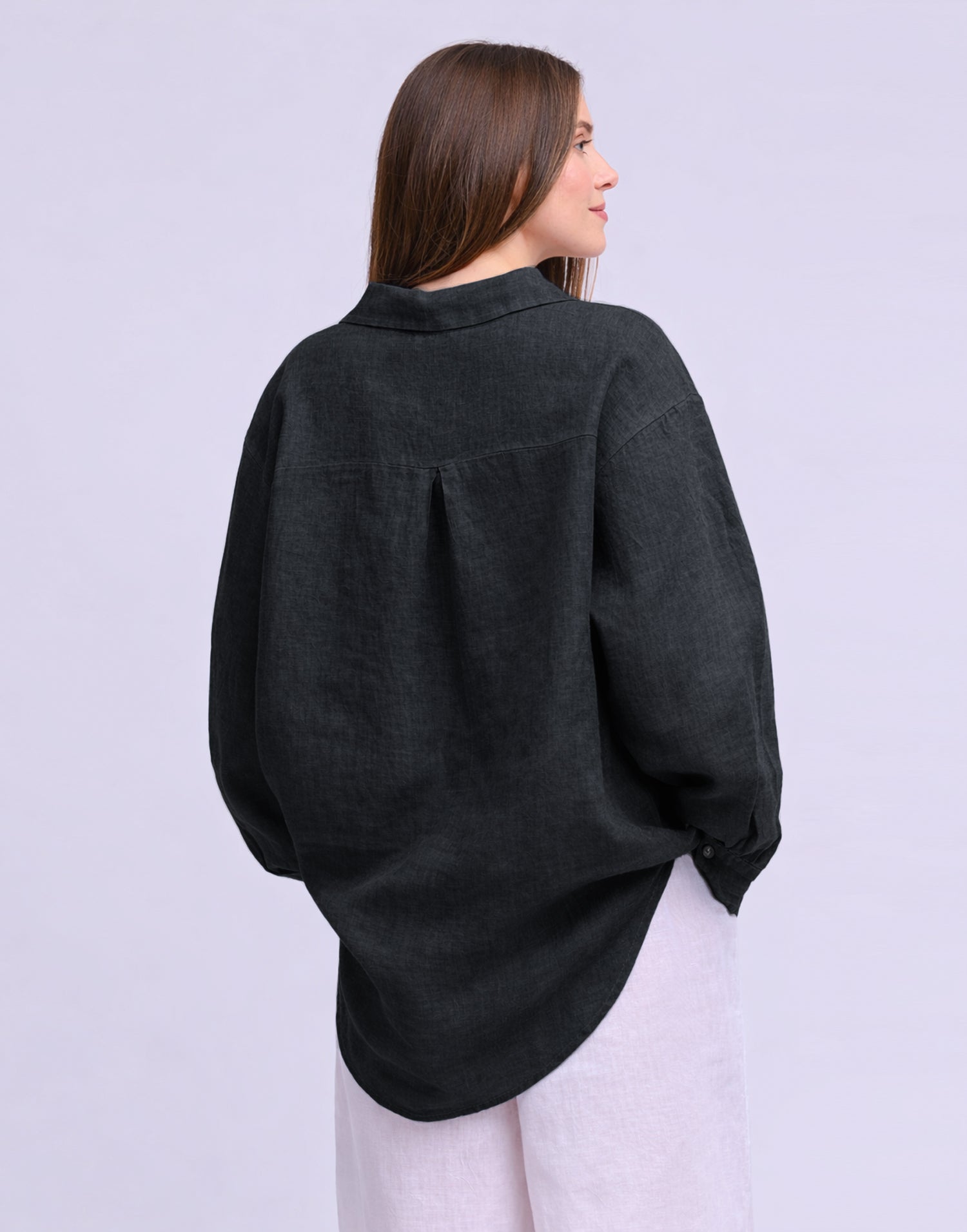 LINEN LONG SLEEVE SHIRT / ELENA