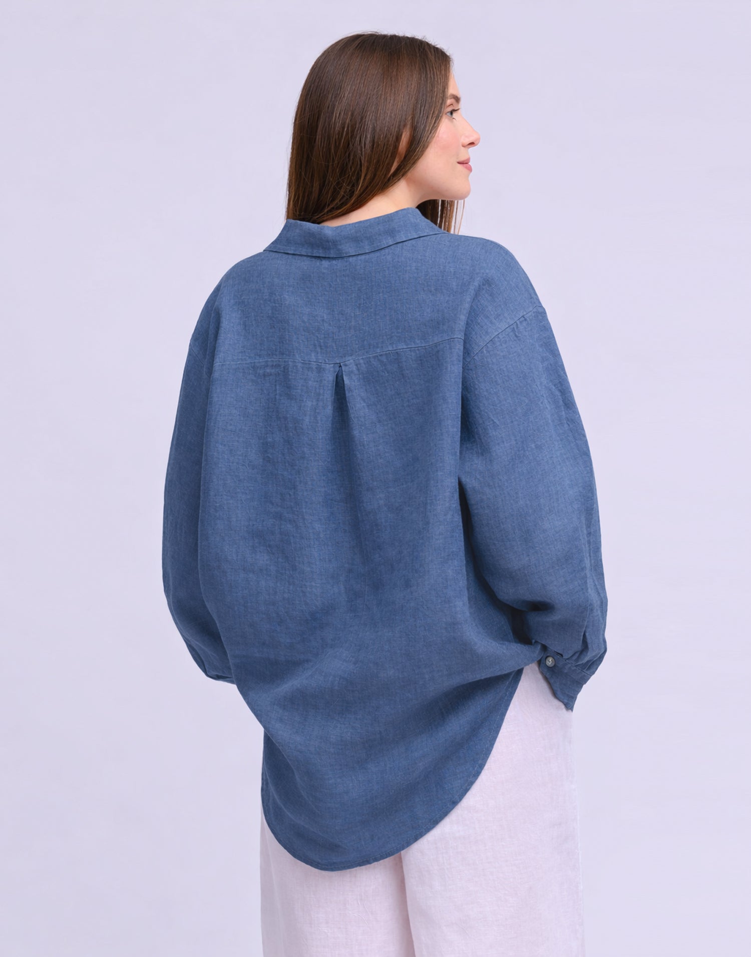 LINEN LONG SLEEVE SHIRT / ELENA