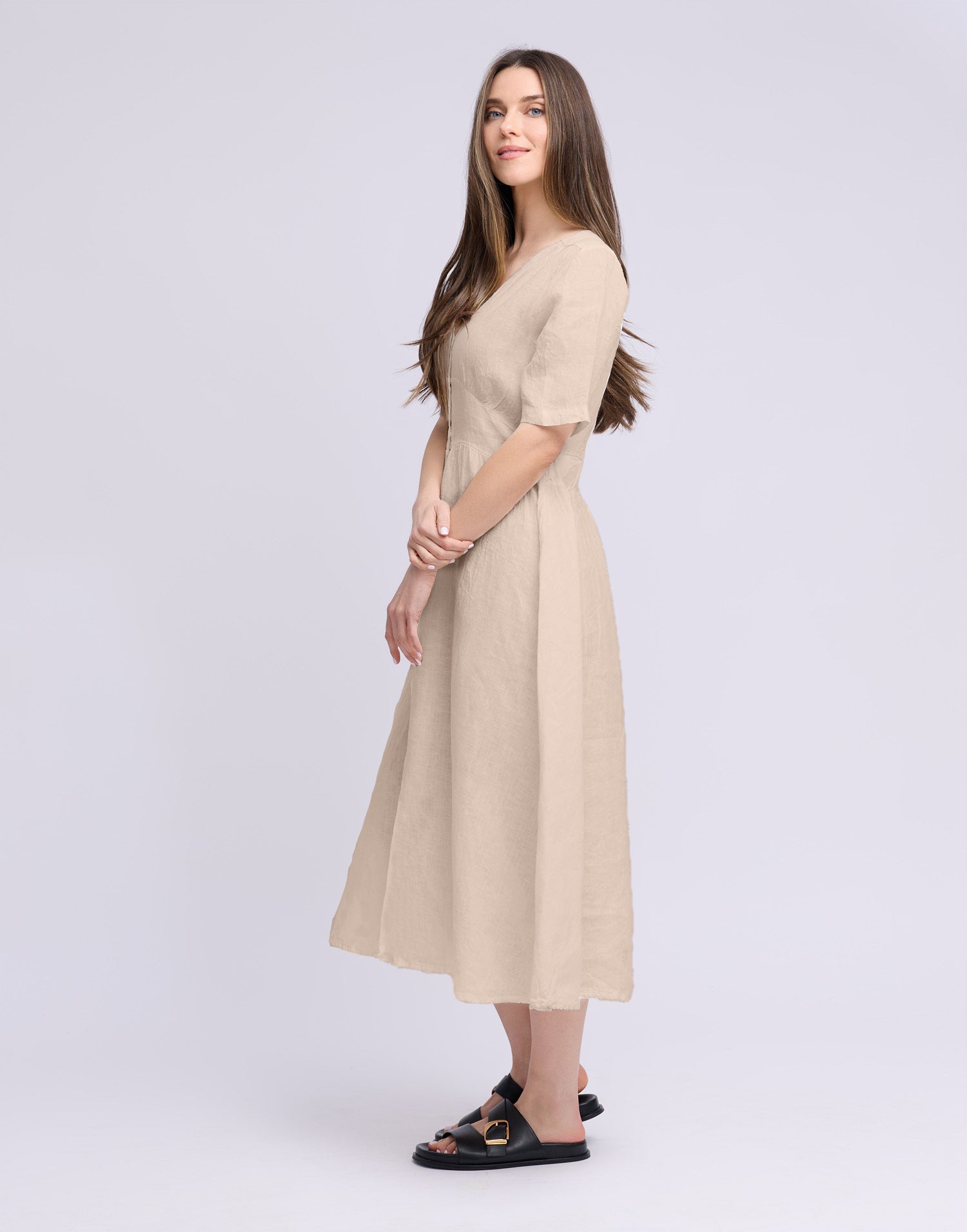 LONG LINEN DRESS / BIANCA