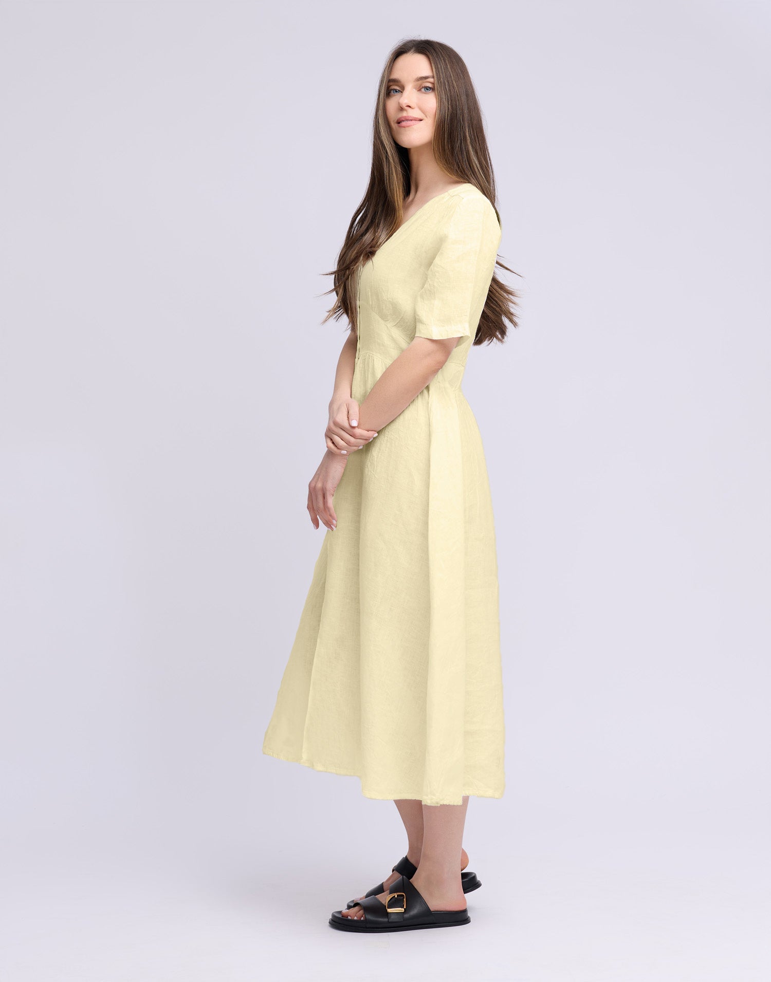 LONG LINEN DRESS / BIANCA