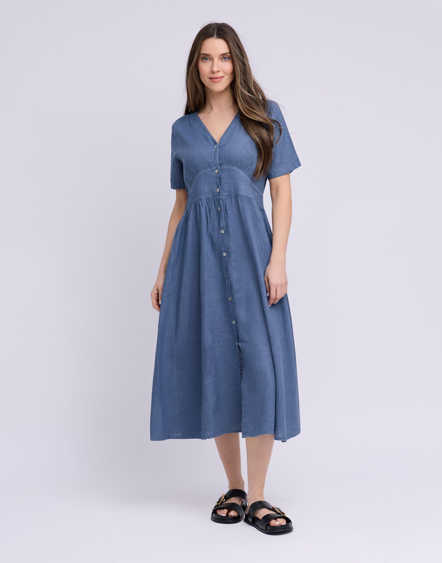 LONG LINEN DRESS / BIANCA