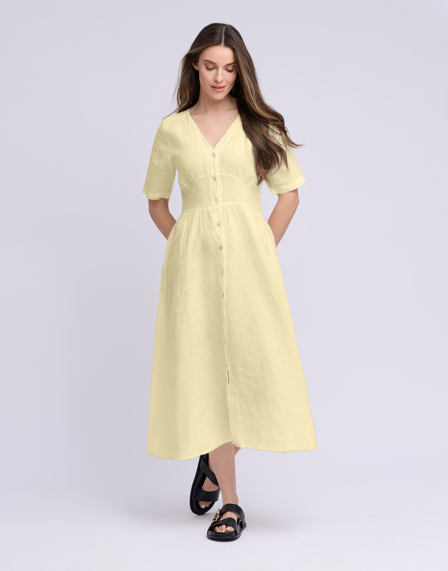 LONG LINEN DRESS / BIANCA