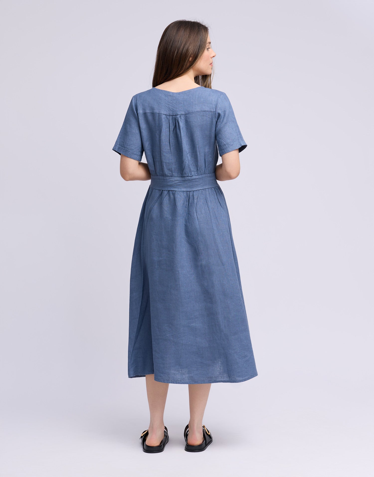 LONG LINEN DRESS / BIANCA