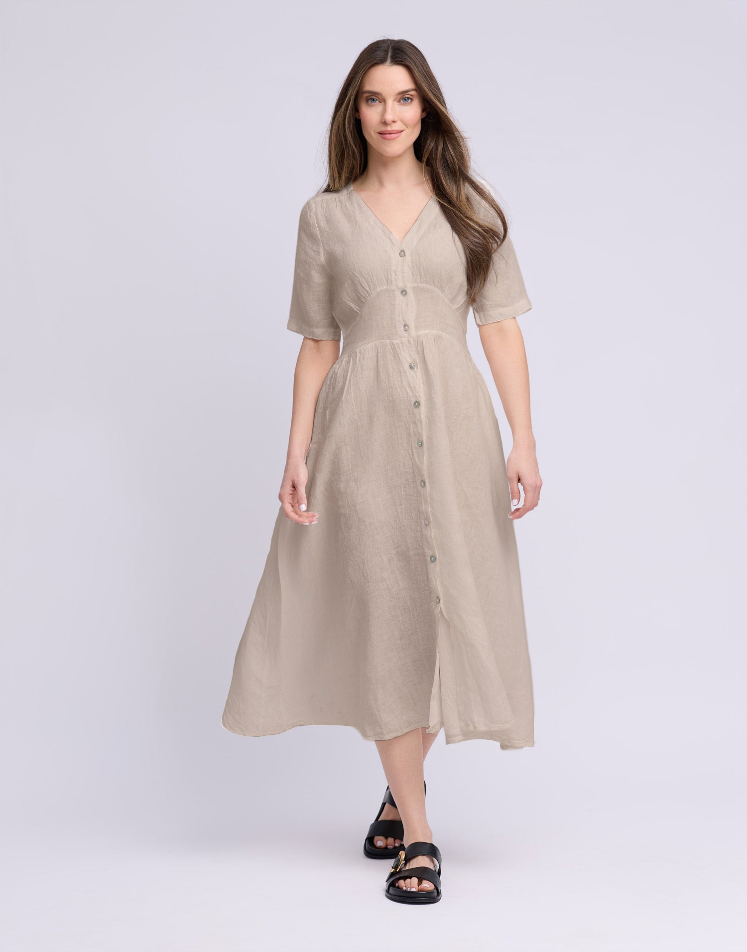 LONG LINEN DRESS / BIANCA