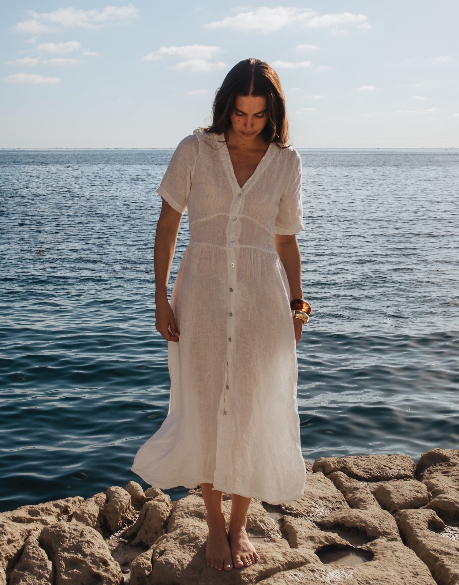 LONG LINEN DRESS / BIANCA