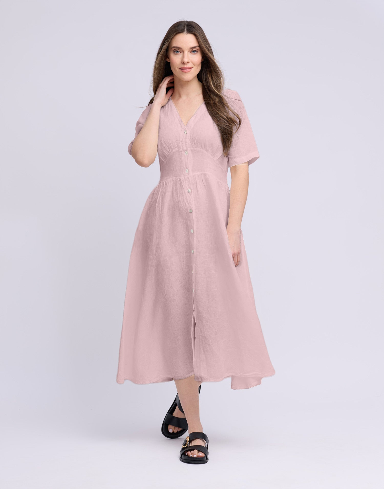 LONG LINEN DRESS / BIANCA
