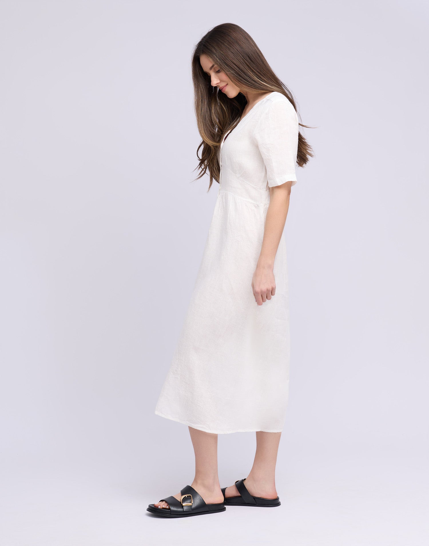 LONG LINEN DRESS / BIANCA
