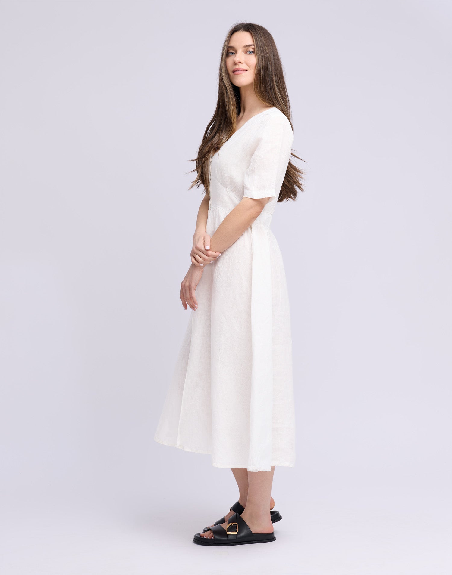 LONG LINEN DRESS / BIANCA
