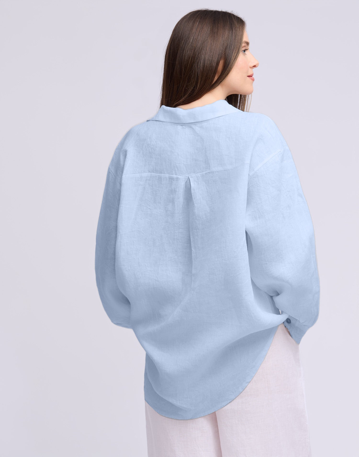 LINEN LONG SLEEVE SHIRT / ELENA