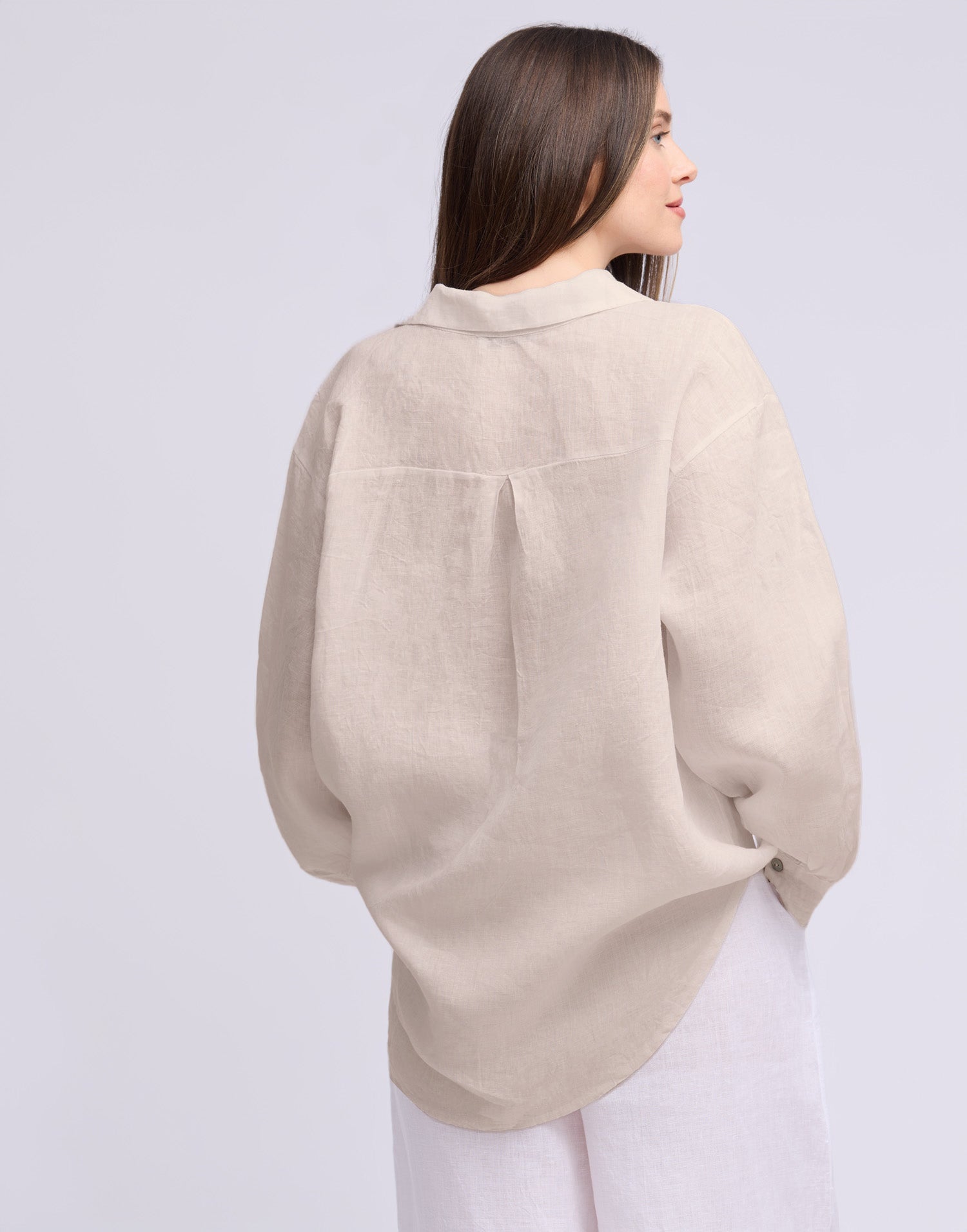 LINEN LONG SLEEVE SHIRT / ELENA