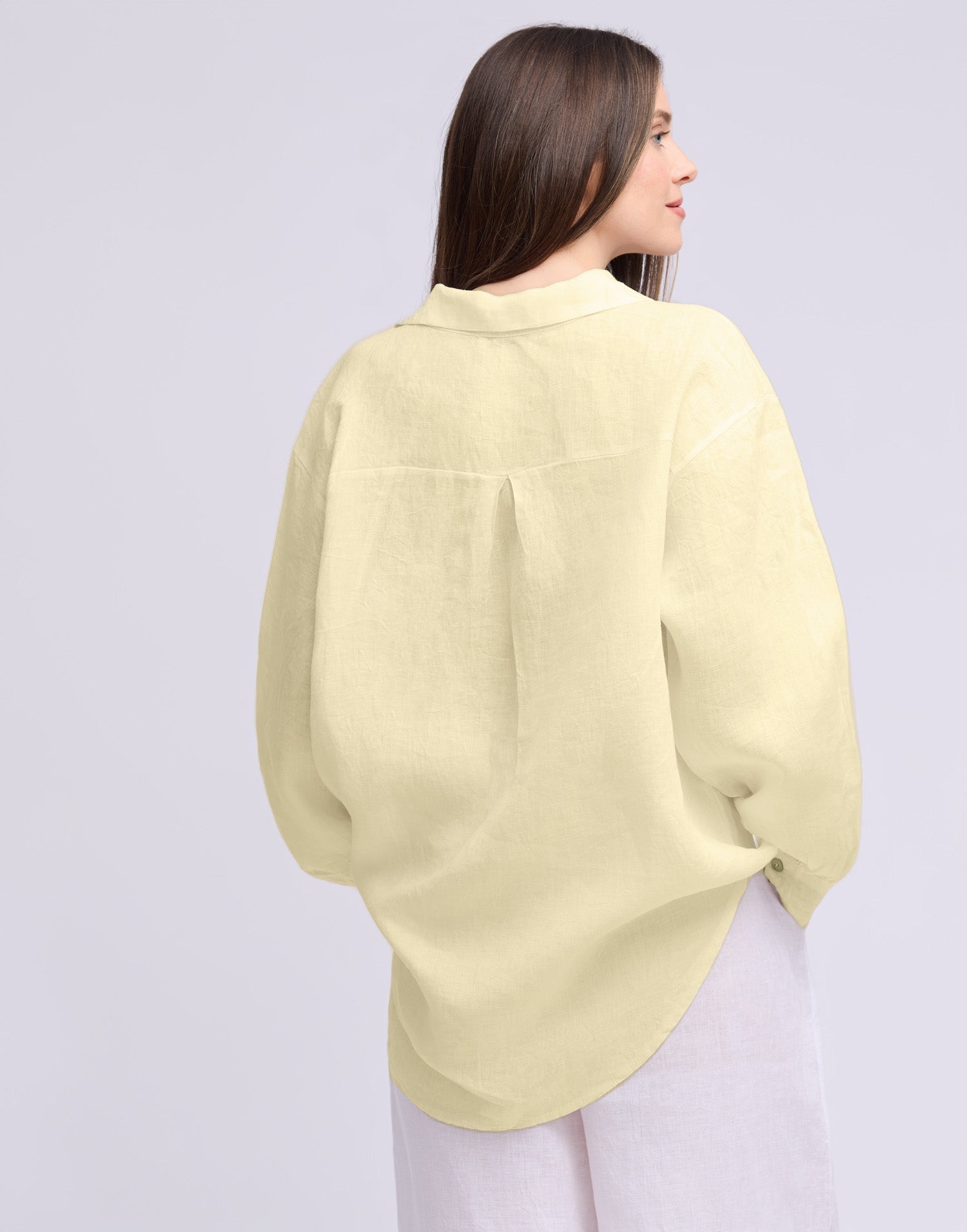 LINEN LONG SLEEVE SHIRT / ELENA