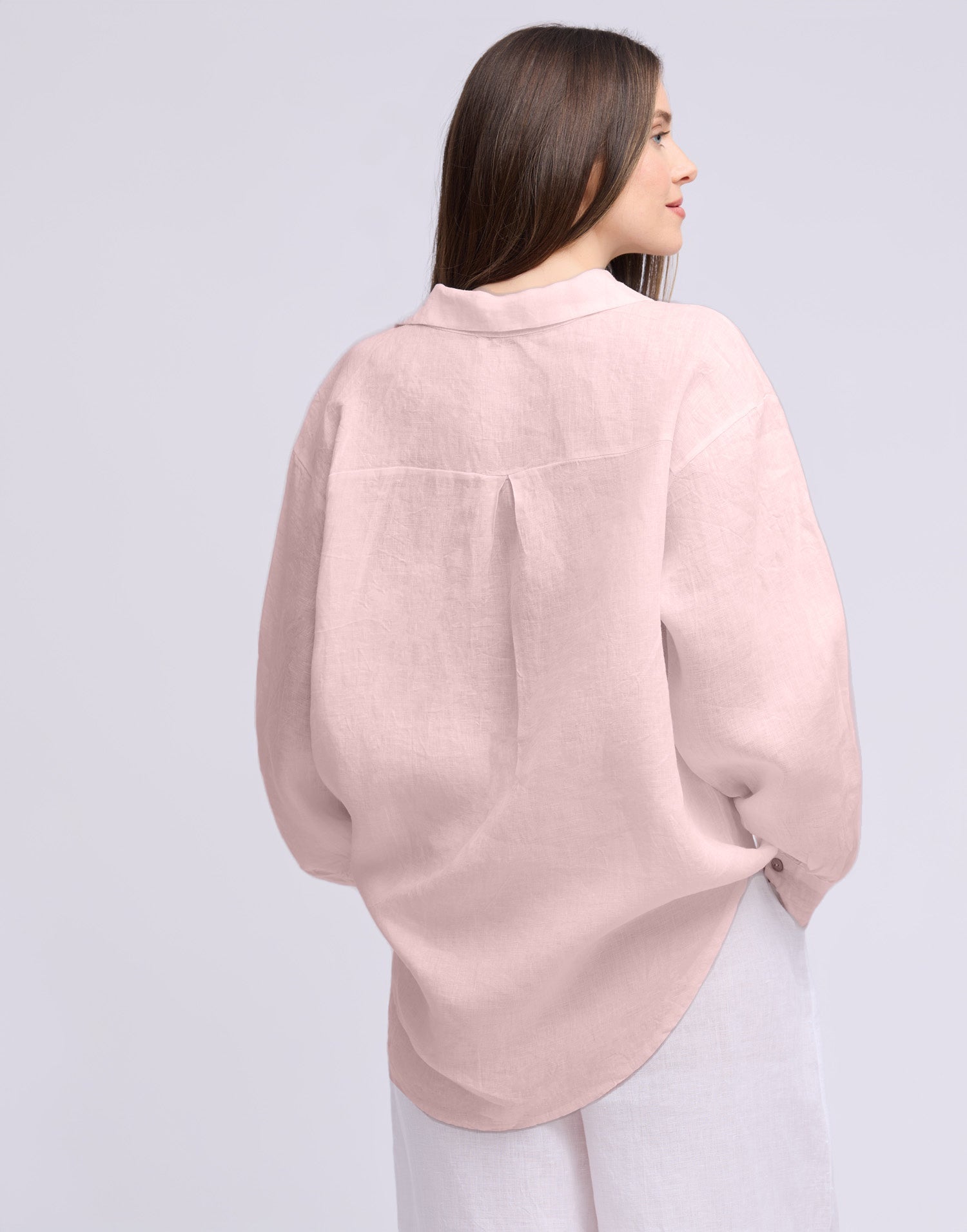 LINEN LONG SLEEVE SHIRT / ELENA