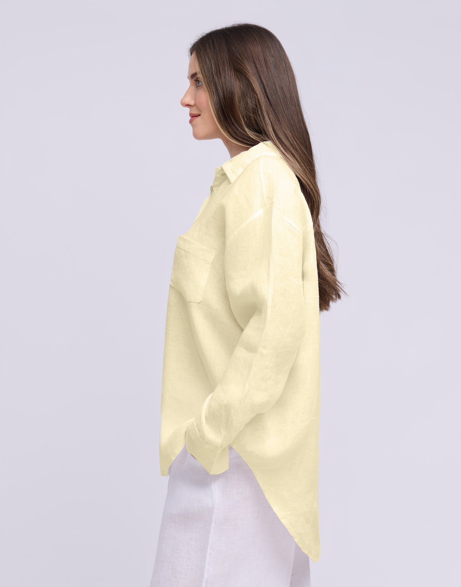 LINEN LONG SLEEVE SHIRT / ELENA