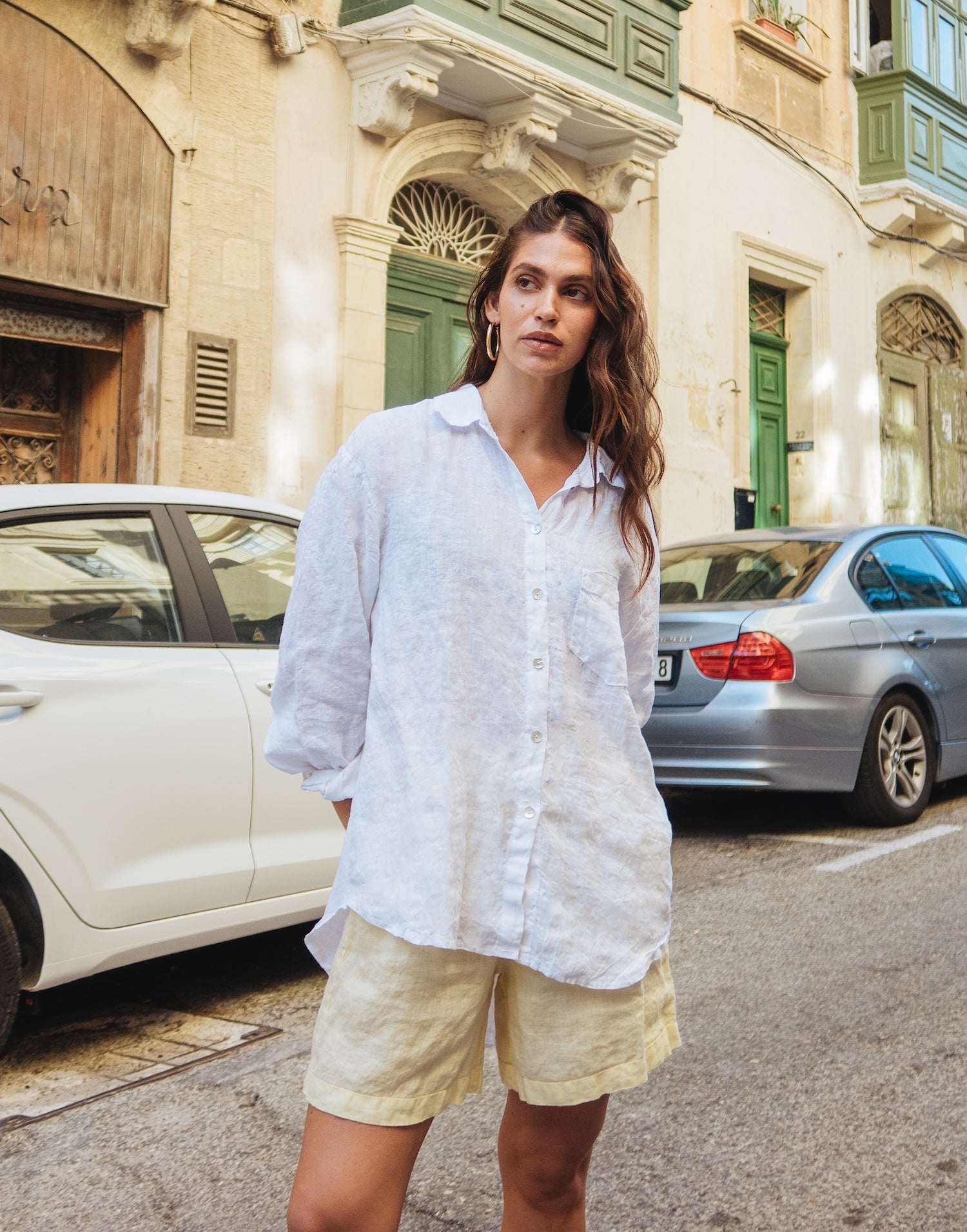 LINEN LONG SLEEVE SHIRT / ELENA