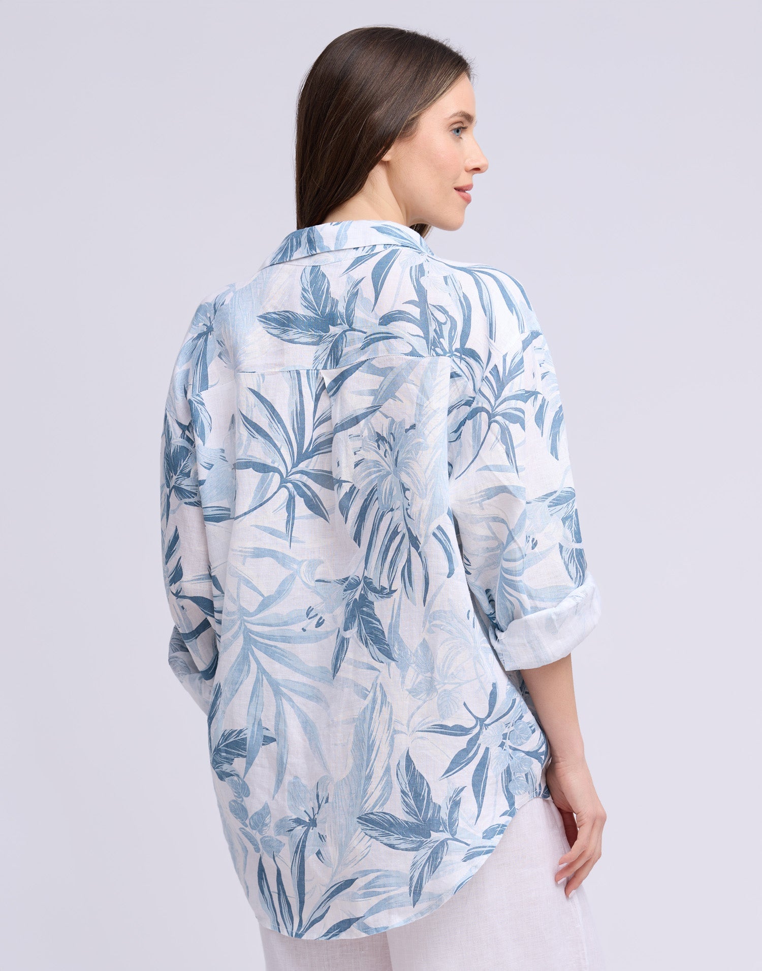 LINEN LONG SLEEVE SHIRT / ELENA