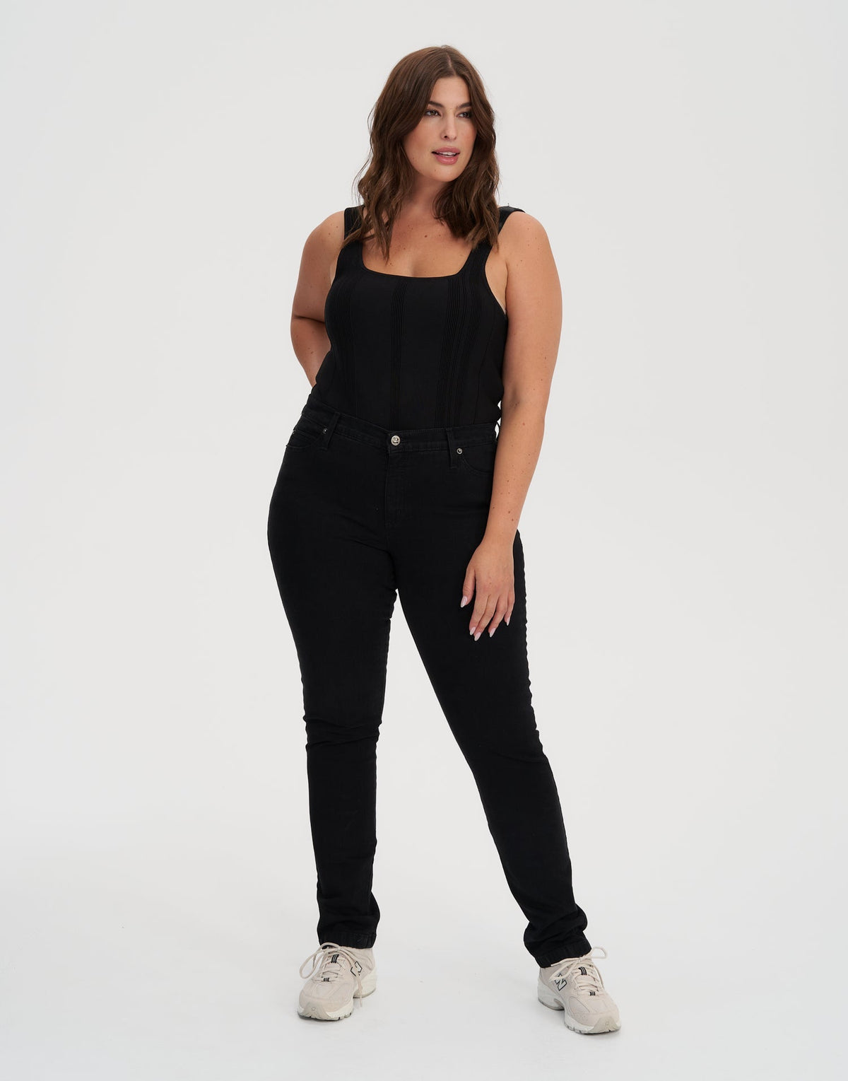 RACHEL SKINNY JEANS / OVERDYE BLACK