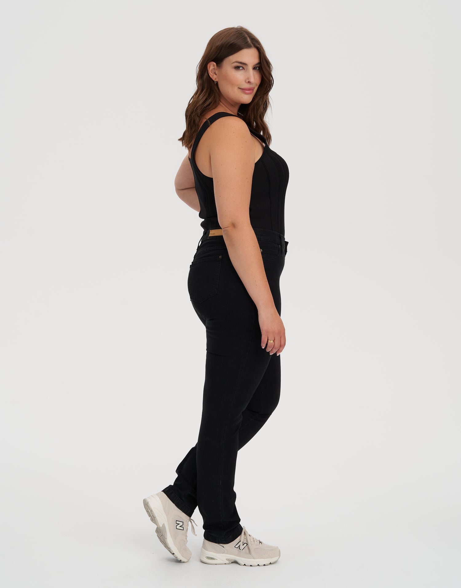 RACHEL SKINNY JEANS / OVERDYE BLACK