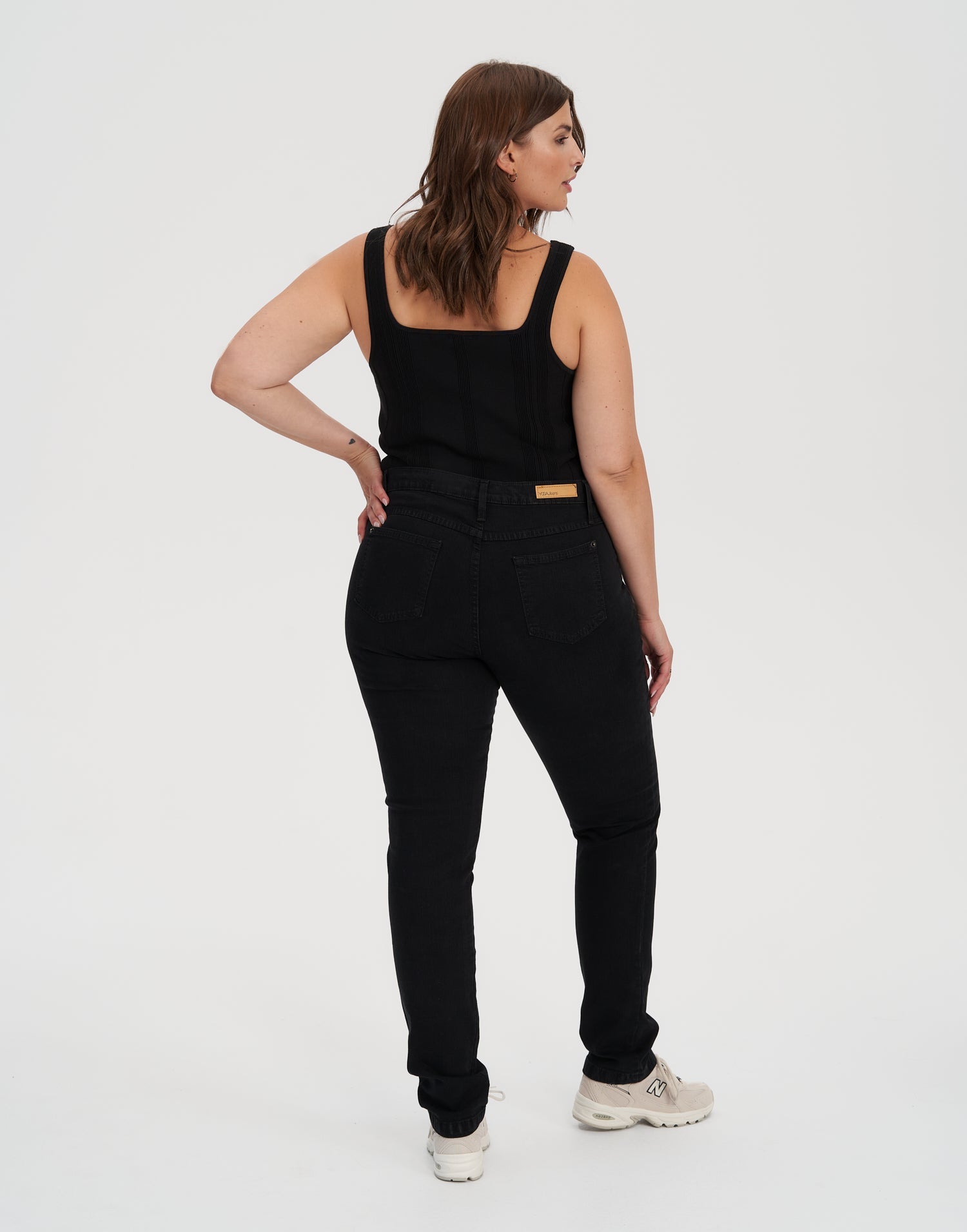 RACHEL SKINNY JEANS / OVERDYE BLACK